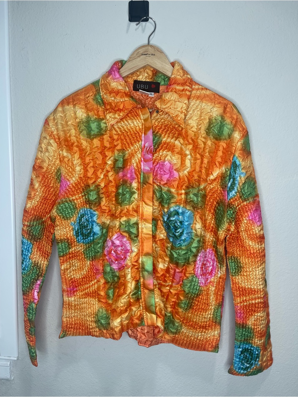 Vintage UBU Floral Ruched Jacket